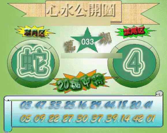 033期心水公开图[图]